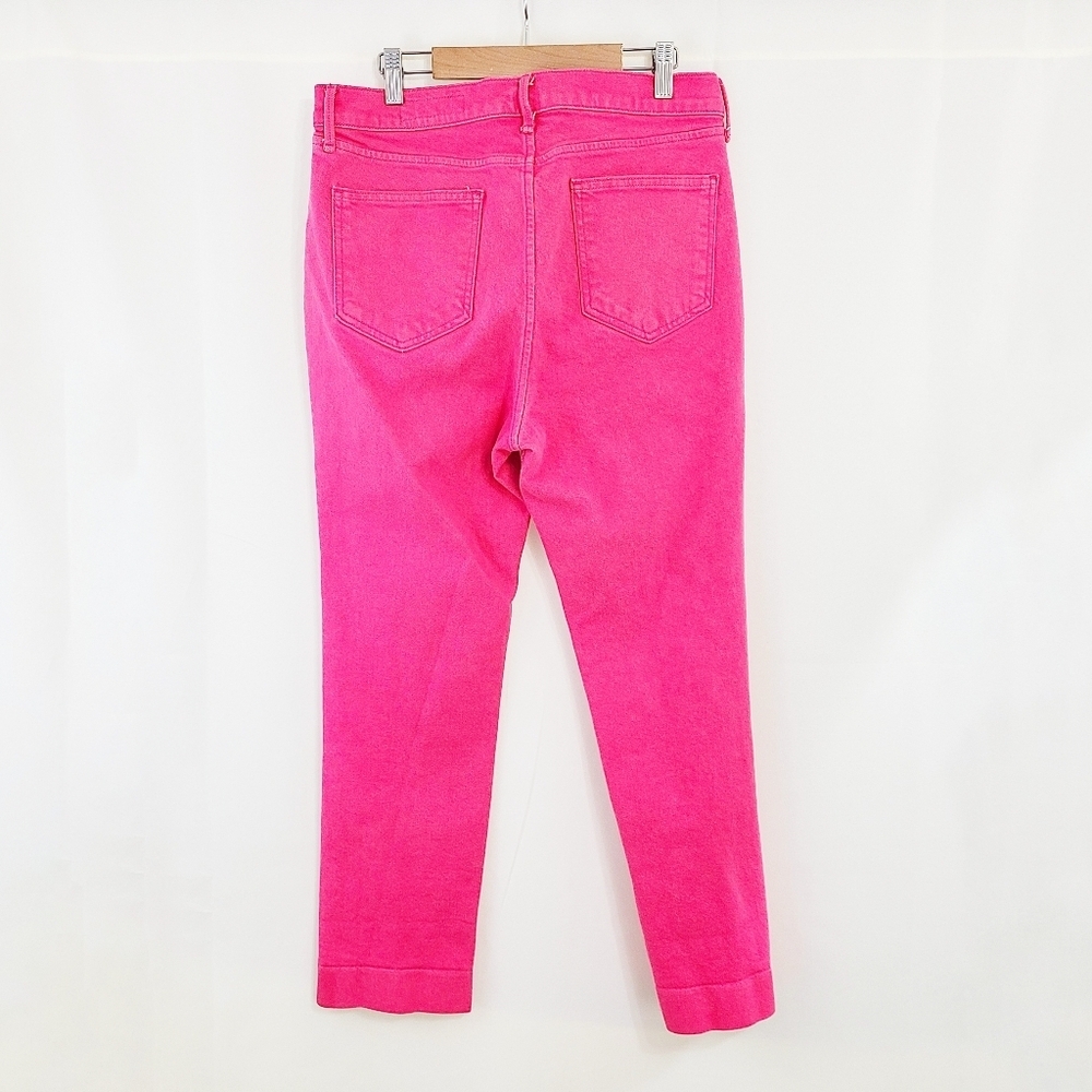 Rag & bone ankle cigarette jeans Bull Pink neon denim womens size 31 - Picture 4 of 7